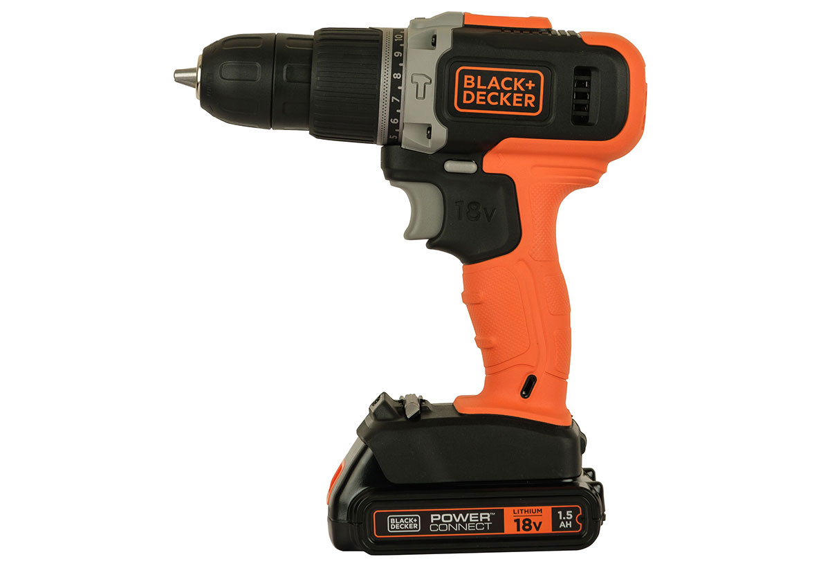 Το κρουστικό δραπανοκατσάβιδο από πλαϊνή όψη.